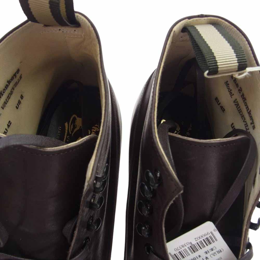 JELADO ジェラード TM83933 The 2 Monkeys ザ トゥーモンキーズ VAUDEVILLE ヴォードビル ワークブーツ ブラウン系 US8【新古品】【未使用】【中古】