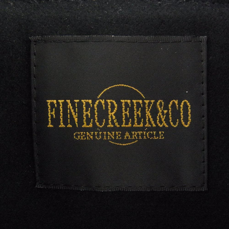 FINE CREEK LEATHERS ファインクリークレザー  ACJK050 Lindbergh Deer リンドバーグ ディア レザー ライダース ジャケット ブラック系 38【新古品】【未使用】【中古】