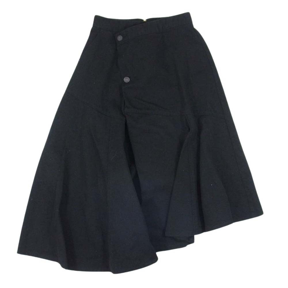 MOUSSY マウジー 010EAB11-5250 ASYMMETRY WRAP パネル切替 アシンメトリー ラップスカート ブラック系 2【中古】