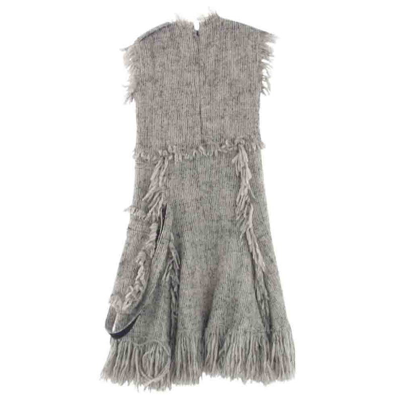 Sacai サカイ 23AW 23-07001 Tweed Dress ツイード ドレス ワンピース グレー系 1【中古】