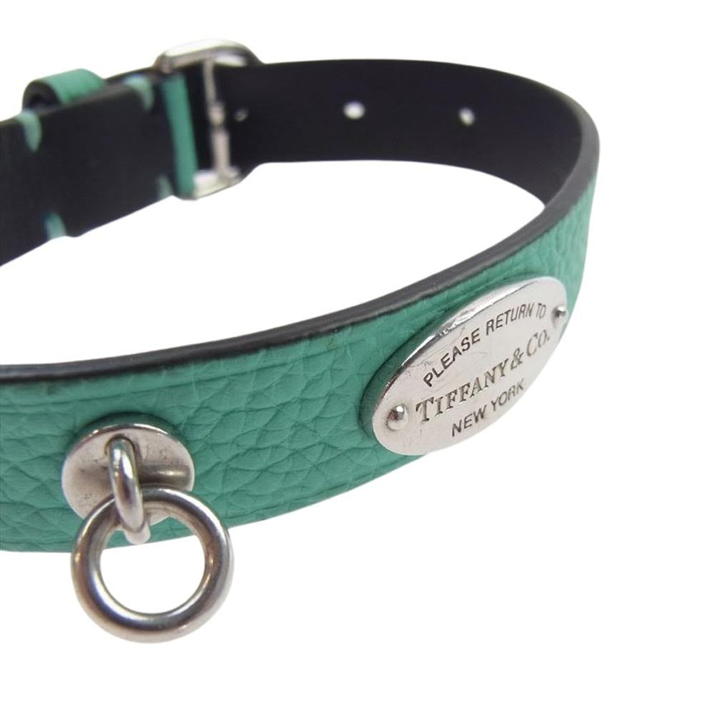 TIFFANY&Co. ティファニー Return To Tiffany リターントゥ ティファニー ナローレザーラップ ブレスレット ティファニーブルー【中古】