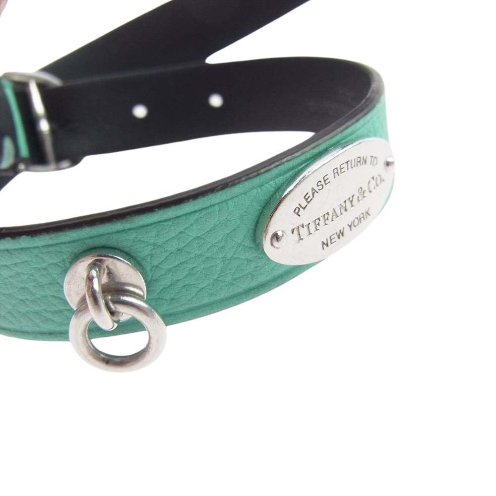 TIFFANY&Co. ティファニー Return To Tiffany リターントゥ ティファニー ナローレザーラップ 2連 ブレスレット ティファニーブルー【中古】