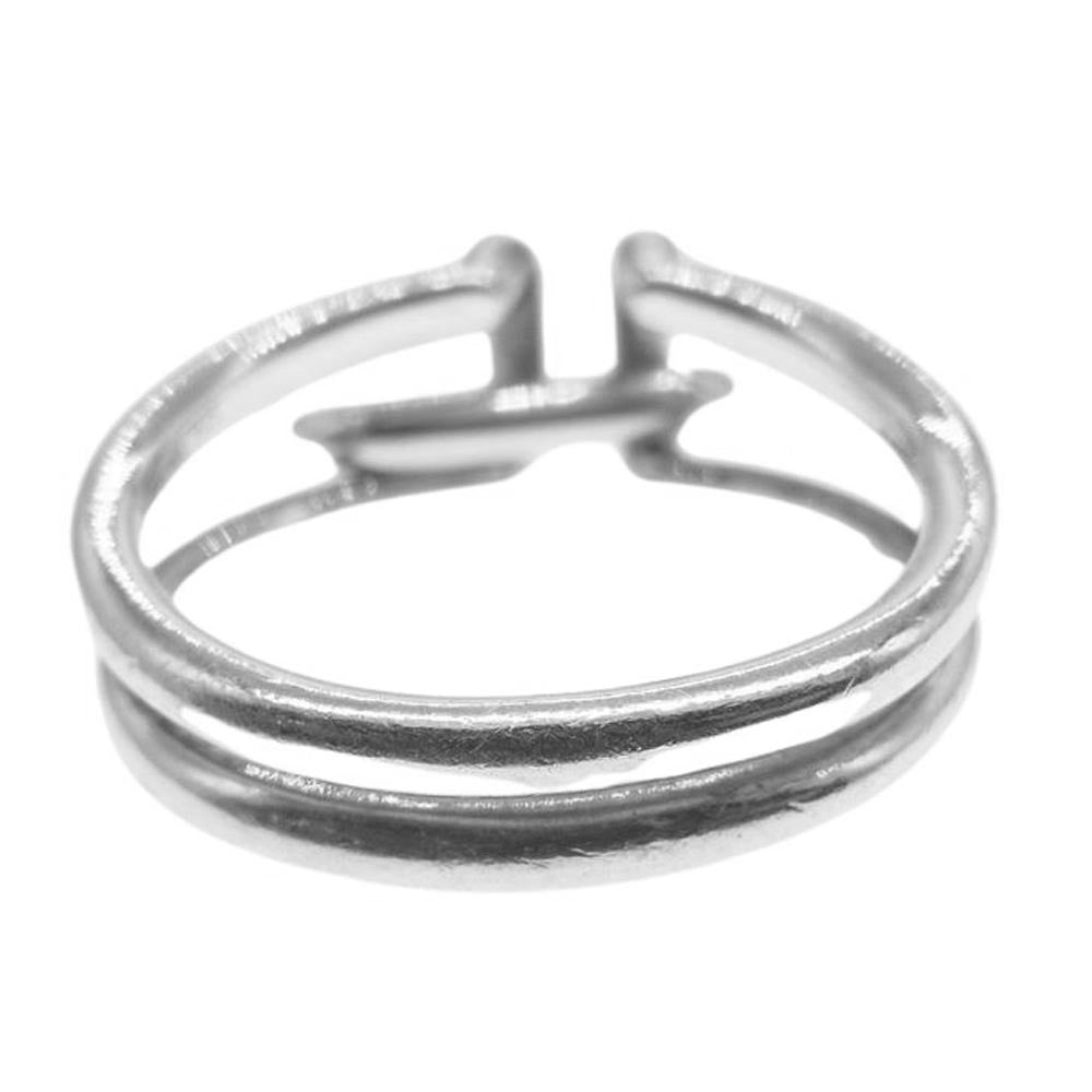 TIFFANY&Co. ティファニー ハードウェア 2ロウ リング シルバー系 15号