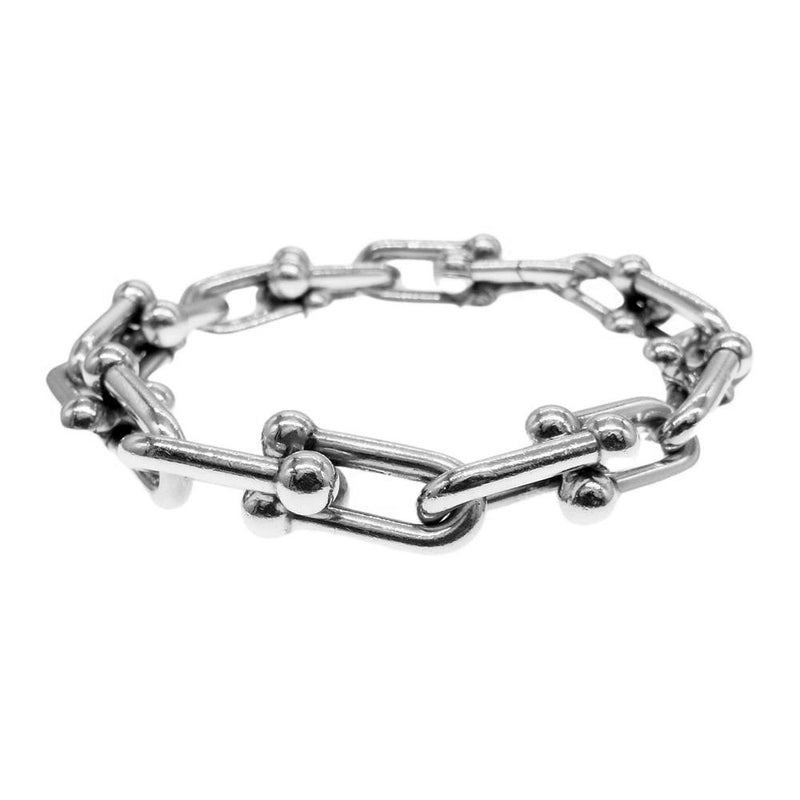 TIFFANY&Co. ティファニー ハードウェア ラージ リンク ブレスレット シルバー系【中古】