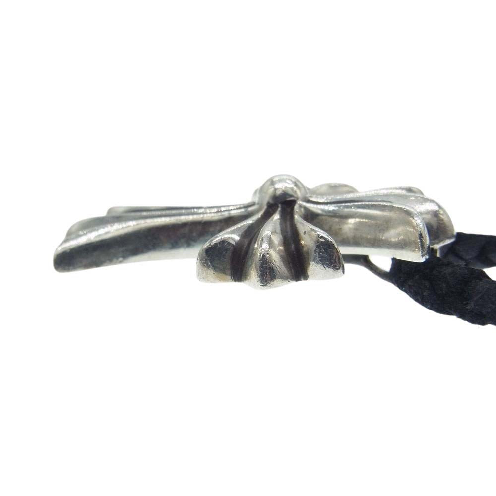 CHROME HEARTS クロムハーツ（原本無） スモール CH クロス レザーブレード ネックレス シルバー系【中古】