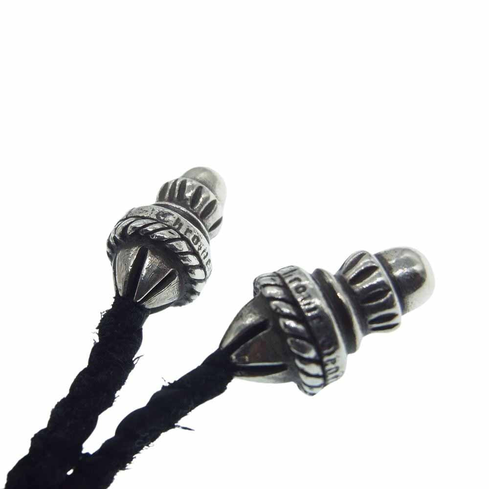 CHROME HEARTS クロムハーツ（原本無） スモール CH クロス レザーブレード ネックレス シルバー系【中古】