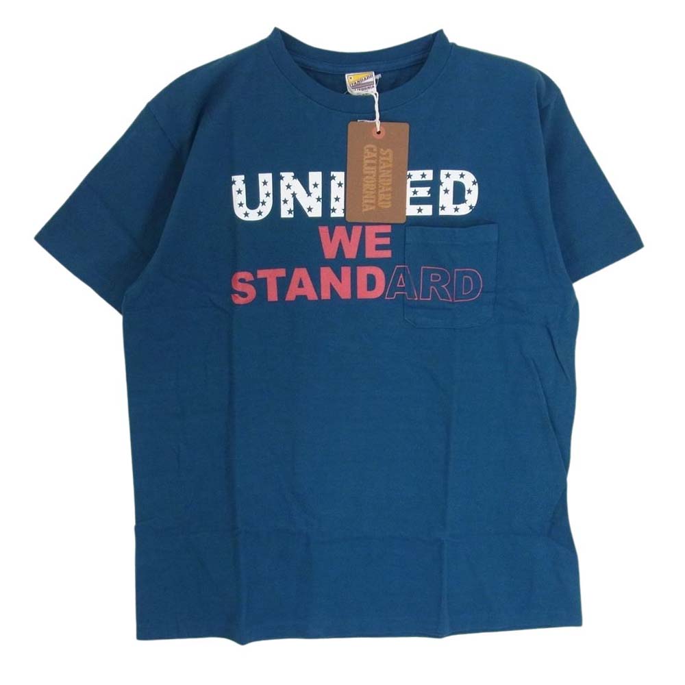 STANDARD CALIFORNIA スタンダードカリフォルニア 独立記念日 SD UNITED WE STANDARD T ユナイテッド  スタンダード 半袖 Tシャツ ネイビー系 M【新古品】【未使用】【中古】