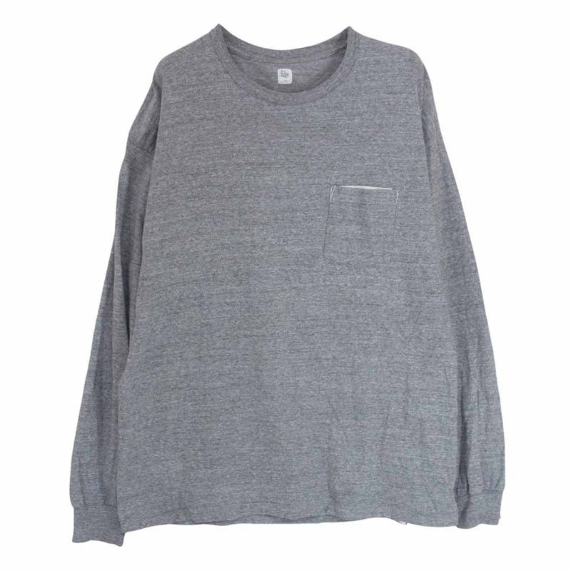 キャプテン サンシャイン KS20SCS07 West Coast Long Sleeved Tee ウエスト コースト 袖ライン 長袖 Tシャツ グレー系 40【中古】