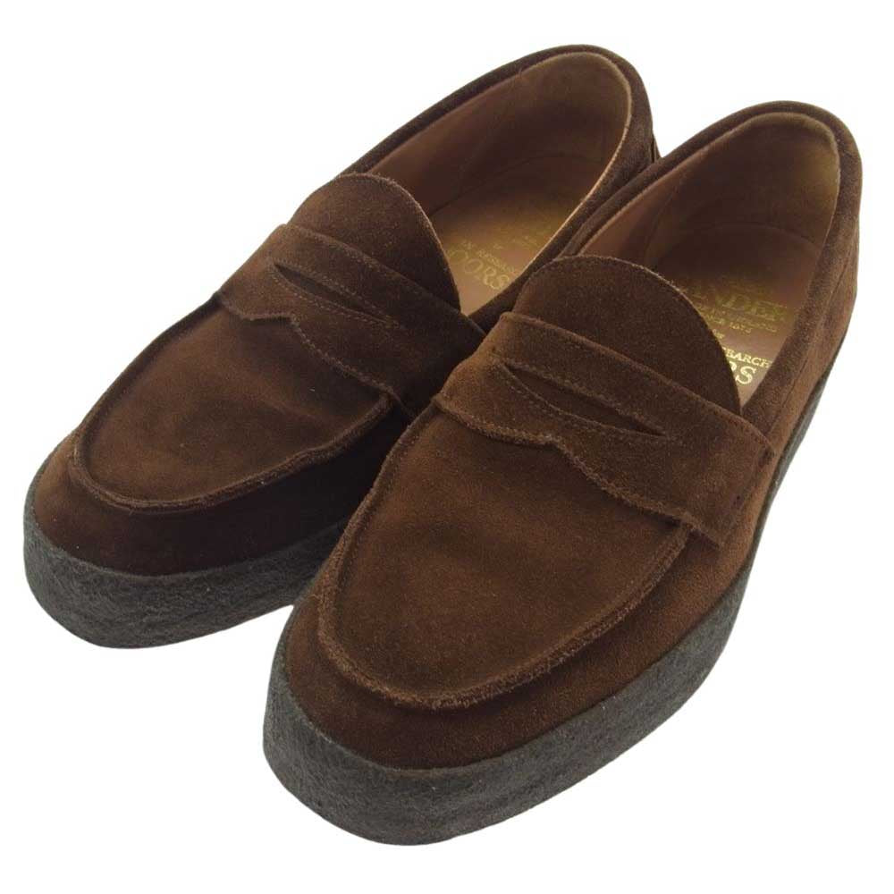 SANDERS サンダース 2109PSS URBAN RESEARCH DOORS アーバンリサーチ 別注 スエード ローファー  ブラウン系 7【中古】