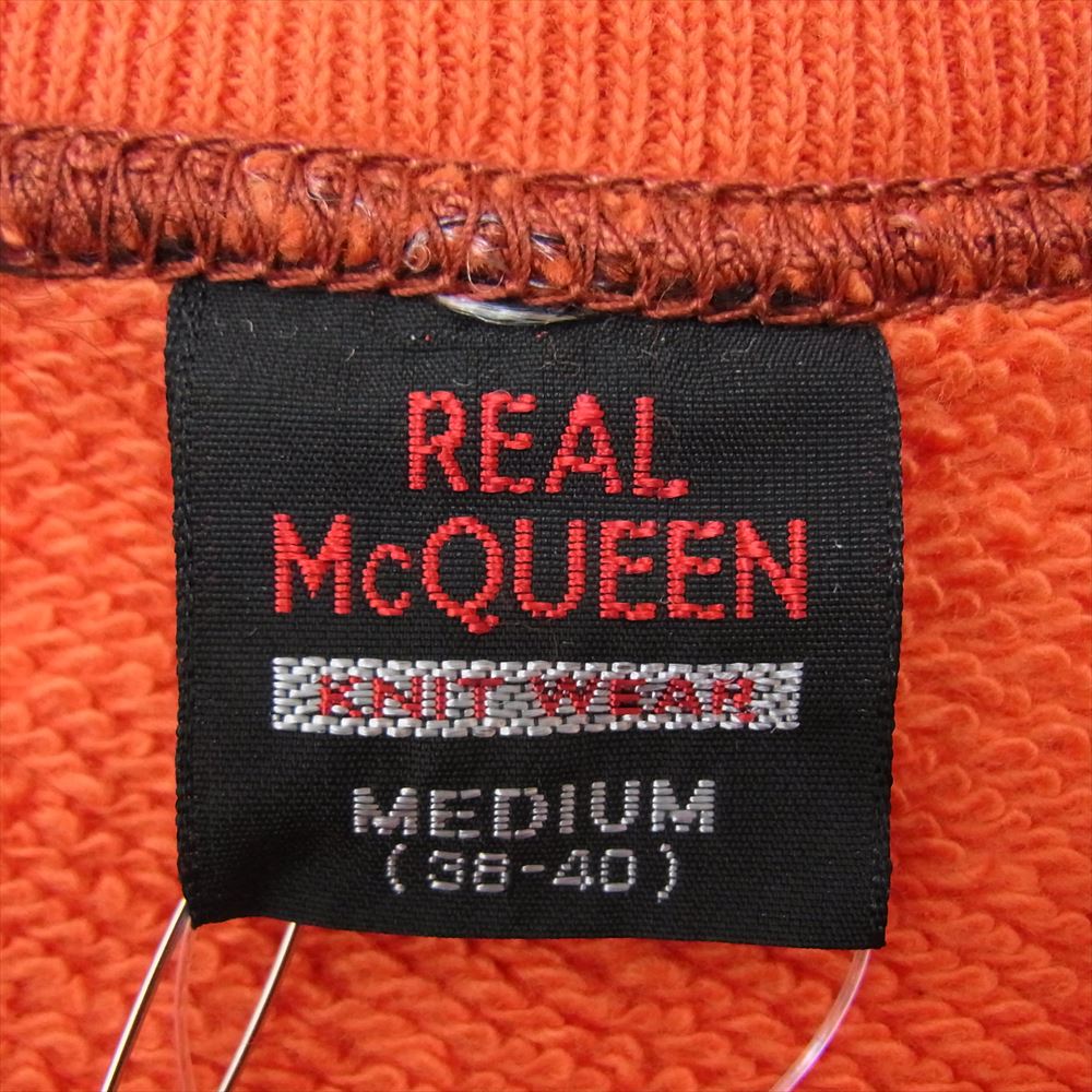 The REAL McCOY'S ザリアルマッコイズ 旧マッコイ McQUEEN Collection ELSINORE リアルマックイーン エルシノア スウェット シャツ レッド系 M【新古品】【未使用】【中古】