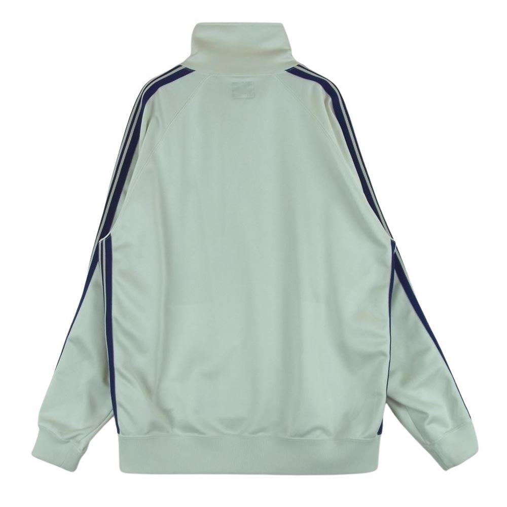 Needles ニードルス 23SS MR284 Track Jacket Poly Smooth パピヨンロゴ刺繍 トラック ジャケット ジャージ オフホワイト系 パープル系 XL【中古】