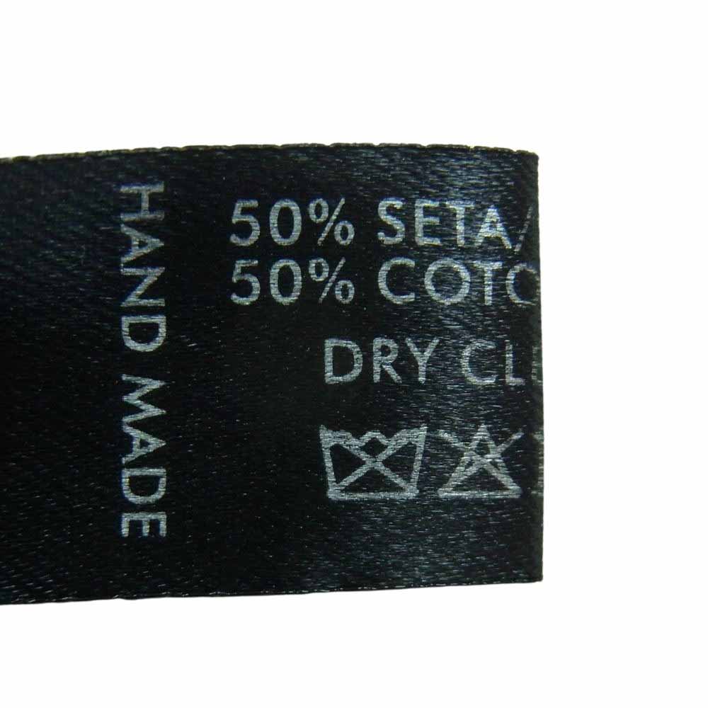 セブンフォールド ストライプ ドット柄 ネクタイ イタリア製 ブラック系 ブラウン系 グレー系【中古】