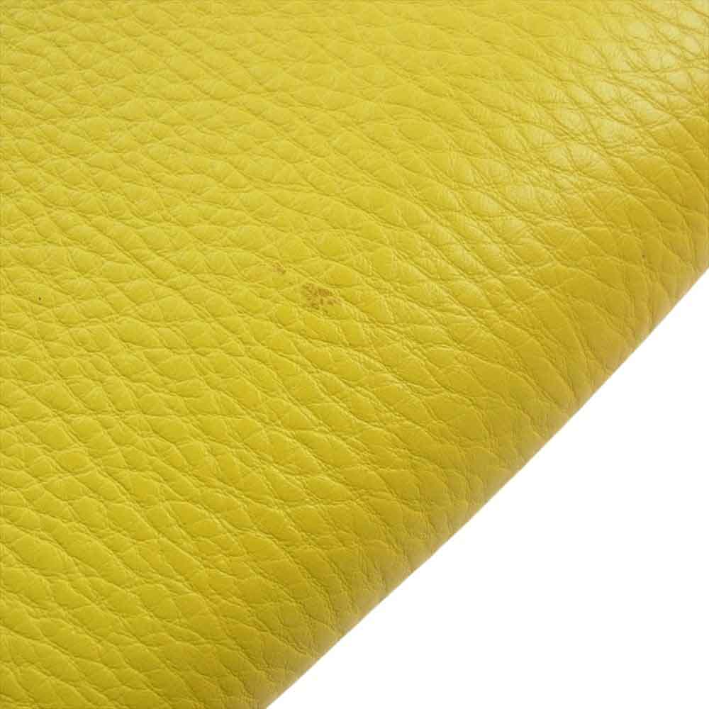 Michael Kors マイケルコース レザー フラップ ハンド バッグ イエロー系【中古】