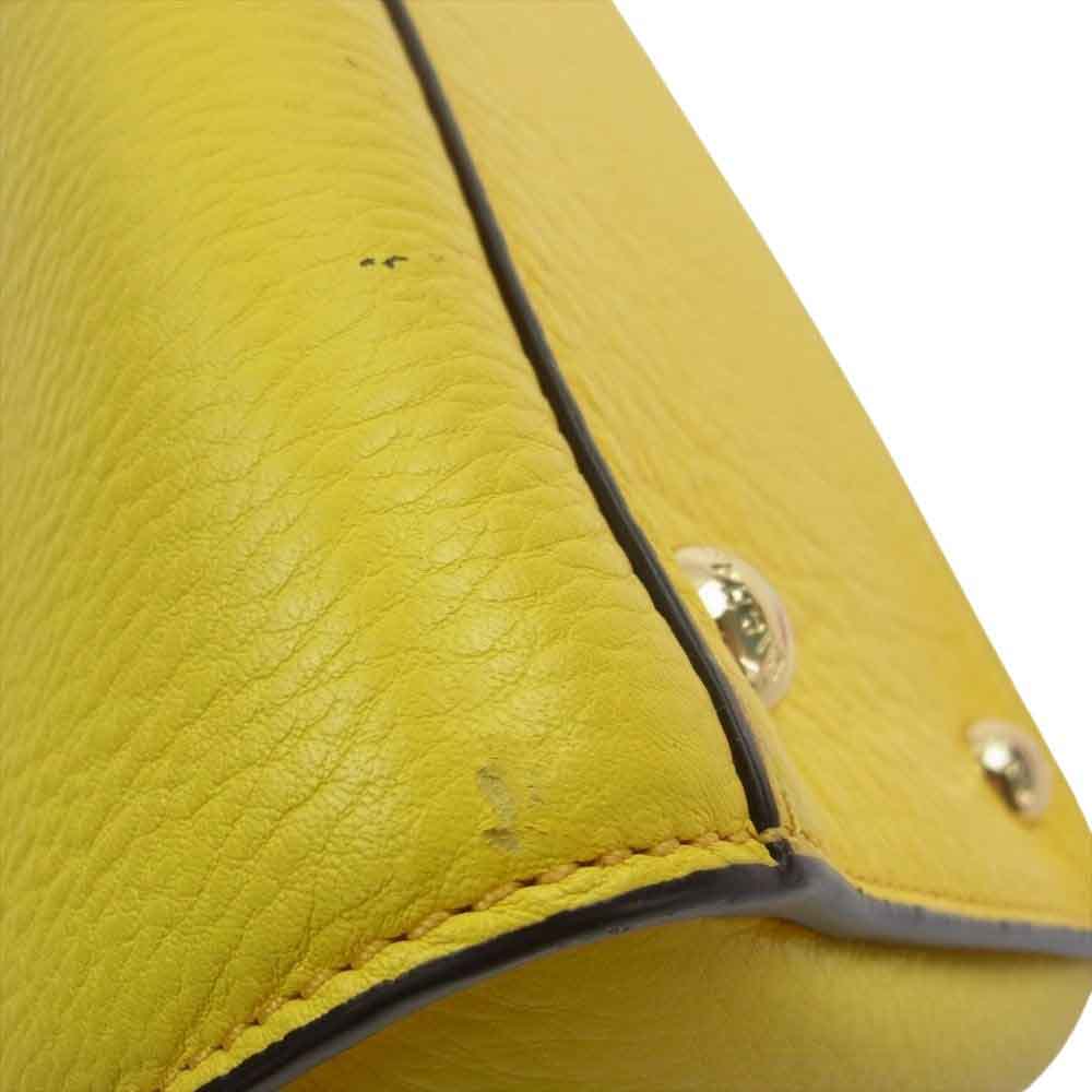 Michael Kors マイケルコース レザー フラップ ハンド バッグ イエロー系【中古】