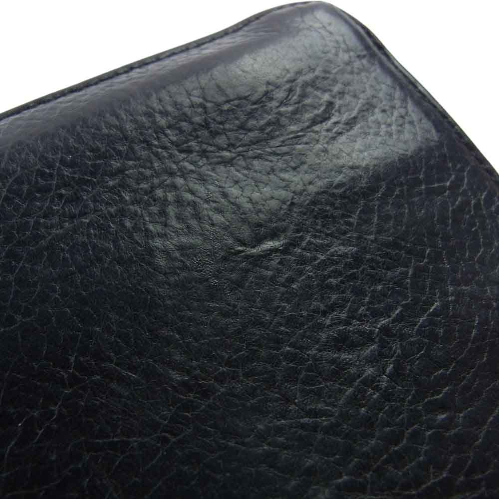 CHROME HEARTS クロムハーツ（原本無） REC F ZIP #2 FLG レック フィリグリープラス ダガージップ レザー ラウンドジップ ロングウォレット 長財布 ブラック系【中古】