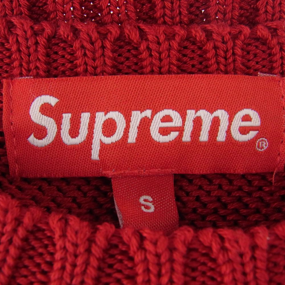 Supreme シュプリーム 20SS Back Logo Sweater バック ロゴ セーター コットン ニット レッド系 S【中古】