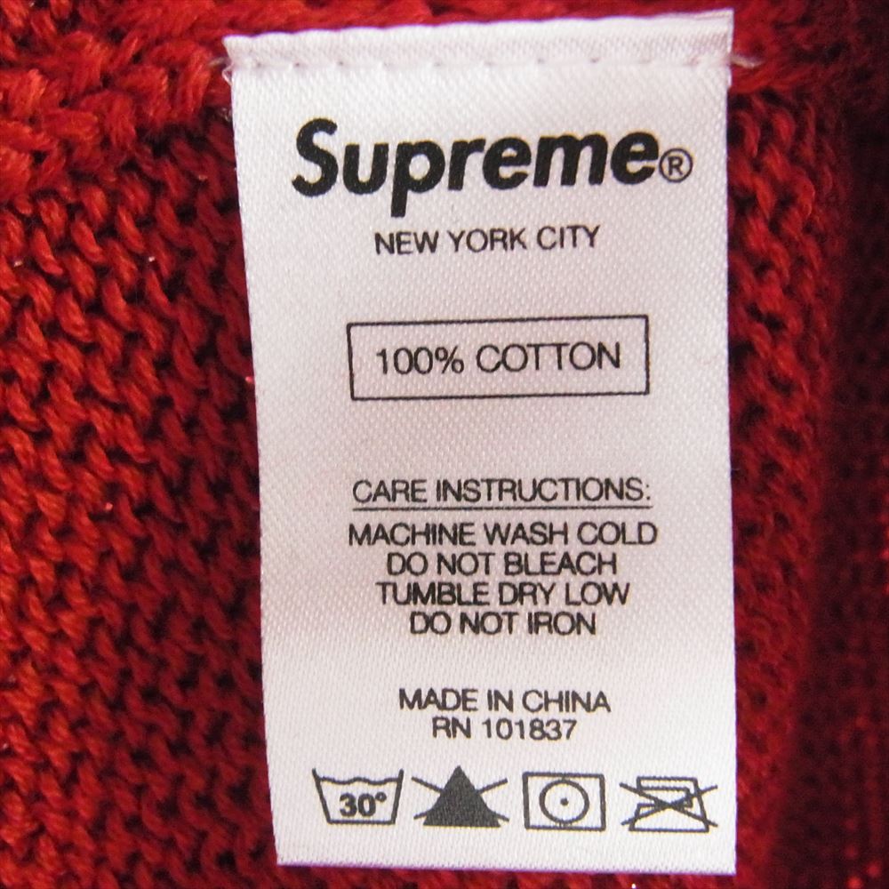 Supreme シュプリーム 20SS Back Logo Sweater バック ロゴ セーター コットン ニット レッド系 S【中古】