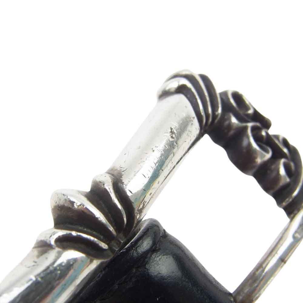 CHROME HEARTS クロムハーツ（原本無） BLT FILIGREE OTJ フィリグリーOTJバックル レザーベルト シルバー系 ブラック系 32【中古】