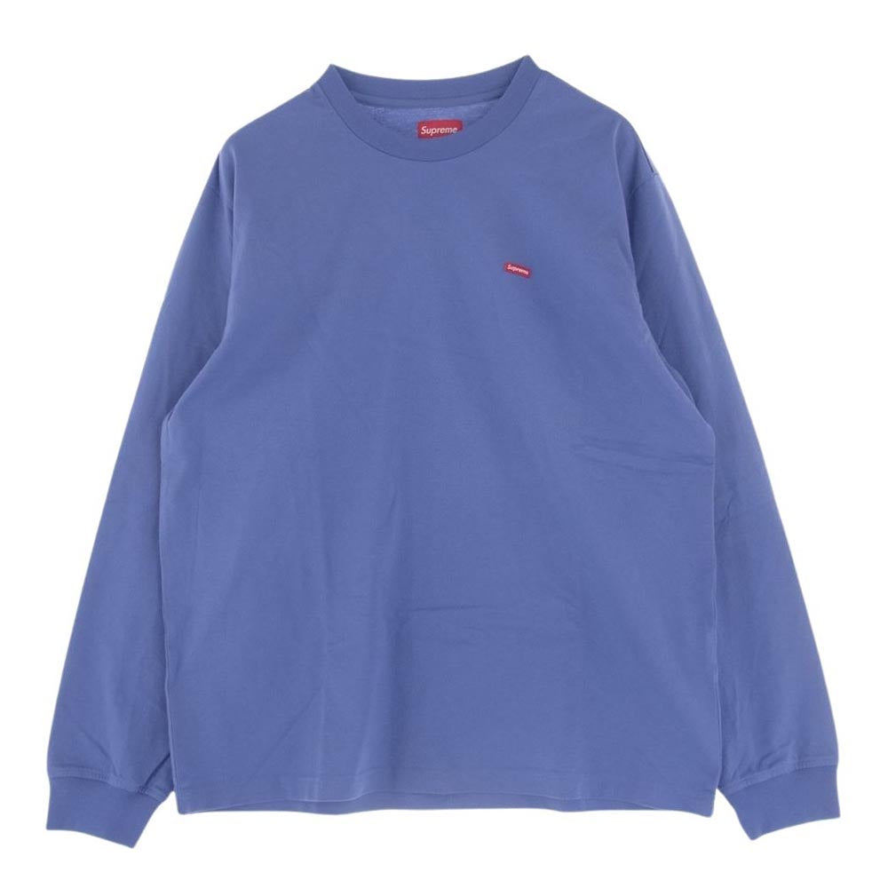 Supreme シュプリーム Small Box L/S Tee dusty purple スモールボックス 長袖Tシャツ カットソー パープル系 M【極上美品】【中古】