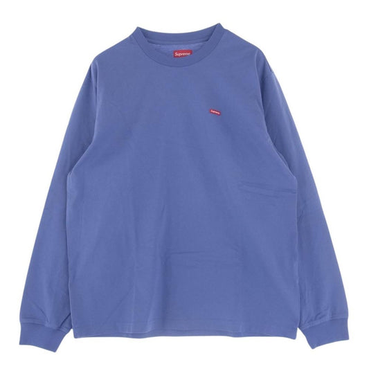 Supreme シュプリーム Small Box L/S Tee dusty purple スモールボックス 長袖Tシャツ カットソー パープル系 M【極上美品】【中古】