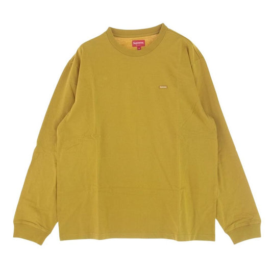 Supreme シュプリーム Small Box L/S Tee dark yellow スモールボックス 長袖Tシャツ カットソー イエロー系 M【極上美品】【中古】