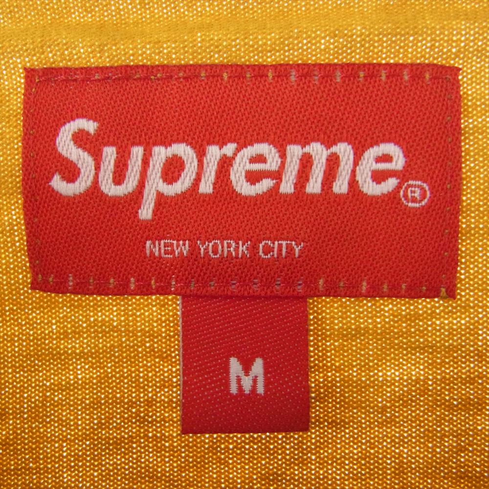 Supreme シュプリーム Small Box L/S Tee dark yellow スモールボックス 長袖Tシャツ カットソー イエロー系 M【極上美品】【中古】