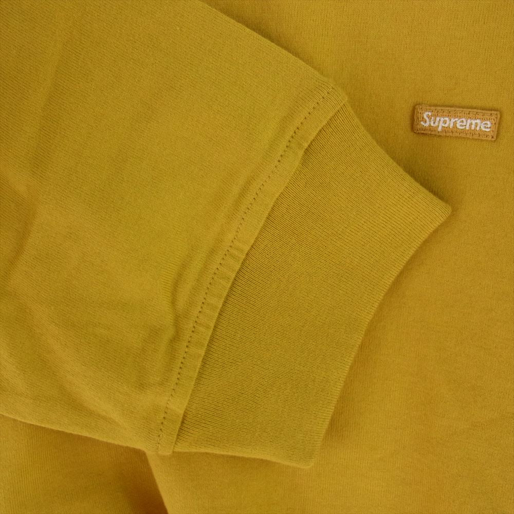 Supreme シュプリーム Small Box L/S Tee dark yellow スモールボックス 長袖Tシャツ カットソー イエロー系 M【極上美品】【中古】