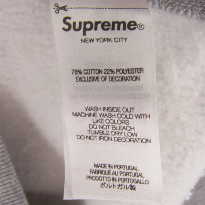 Supreme シュプリーム 23AW Varsity Hooded Sweatshirt バーシティ スウェット パーカー グレー系 L【新古品】【未使用】【中古】