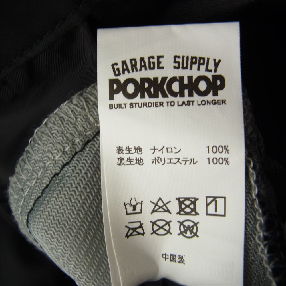 ポークチョップ PORKCHOP GARAGE SUPPLY 3D B＆S COACH JKT プリント ナイロン コーチ ジャケット ブラック系 XL【中古】