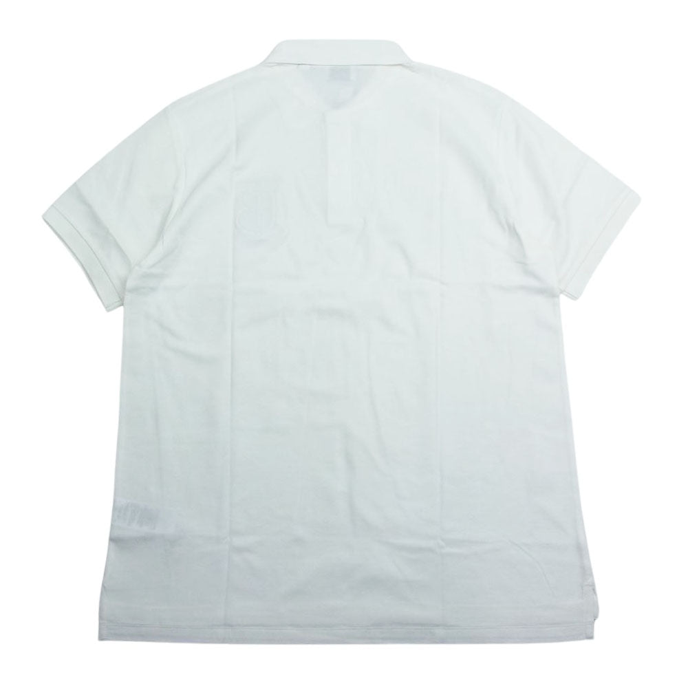 BURBERRY バーバリー 8016287 LONDON ロンドン ロゴ ポロ シャツ 半袖 ホワイト ホワイト系 M【新古品】【未使用】【中古】