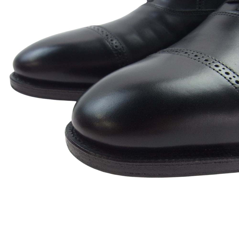 John Lobb ジョンロブ シューツリー付属 Philip II フィリップ2 パンチドキャップトゥ ビジネスシューズ ブラック系 7【美品】【中古】