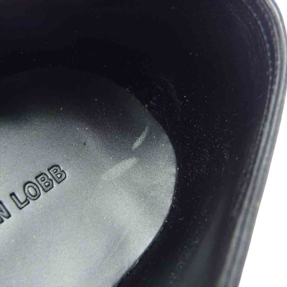 John Lobb ジョンロブ シューツリー付属 Philip II フィリップ2 パンチドキャップトゥ ビジネスシューズ ブラック系 7【美品】【中古】