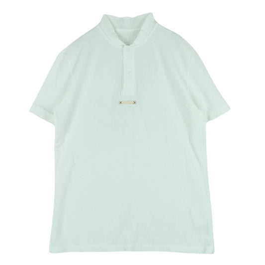 MAISON MARGIELA メゾンマルジェラ 22SS S50GL0041 POLO SHIRT プルオーバー ベースボール 半袖 ポロシャツ ホワイト系 M【中古】
