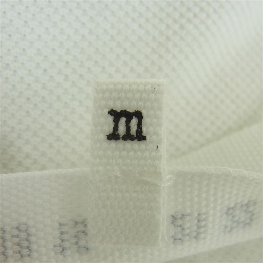 MAISON MARGIELA メゾンマルジェラ 22SS S50GL0041 POLO SHIRT プルオーバー ベースボール 半袖 ポロシャツ ホワイト系 M【中古】