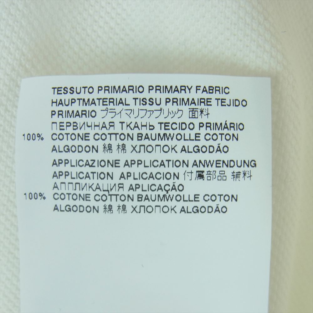 MAISON MARGIELA メゾンマルジェラ 22SS S50GL0041 POLO SHIRT プルオーバー ベースボール 半袖 ポロシャツ ホワイト系 M【中古】