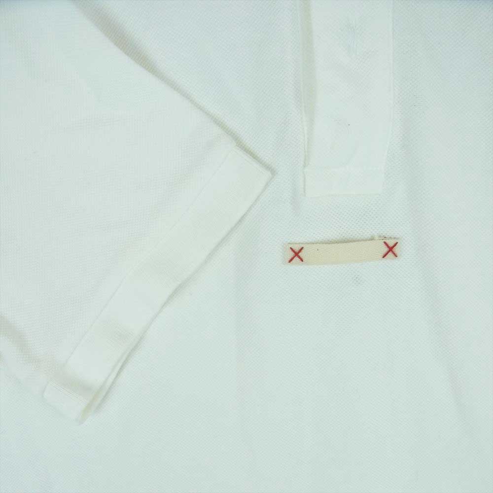 MAISON MARGIELA メゾンマルジェラ 22SS S50GL0041 POLO SHIRT プルオーバー ベースボール 半袖 ポロシャツ ホワイト系 M【中古】