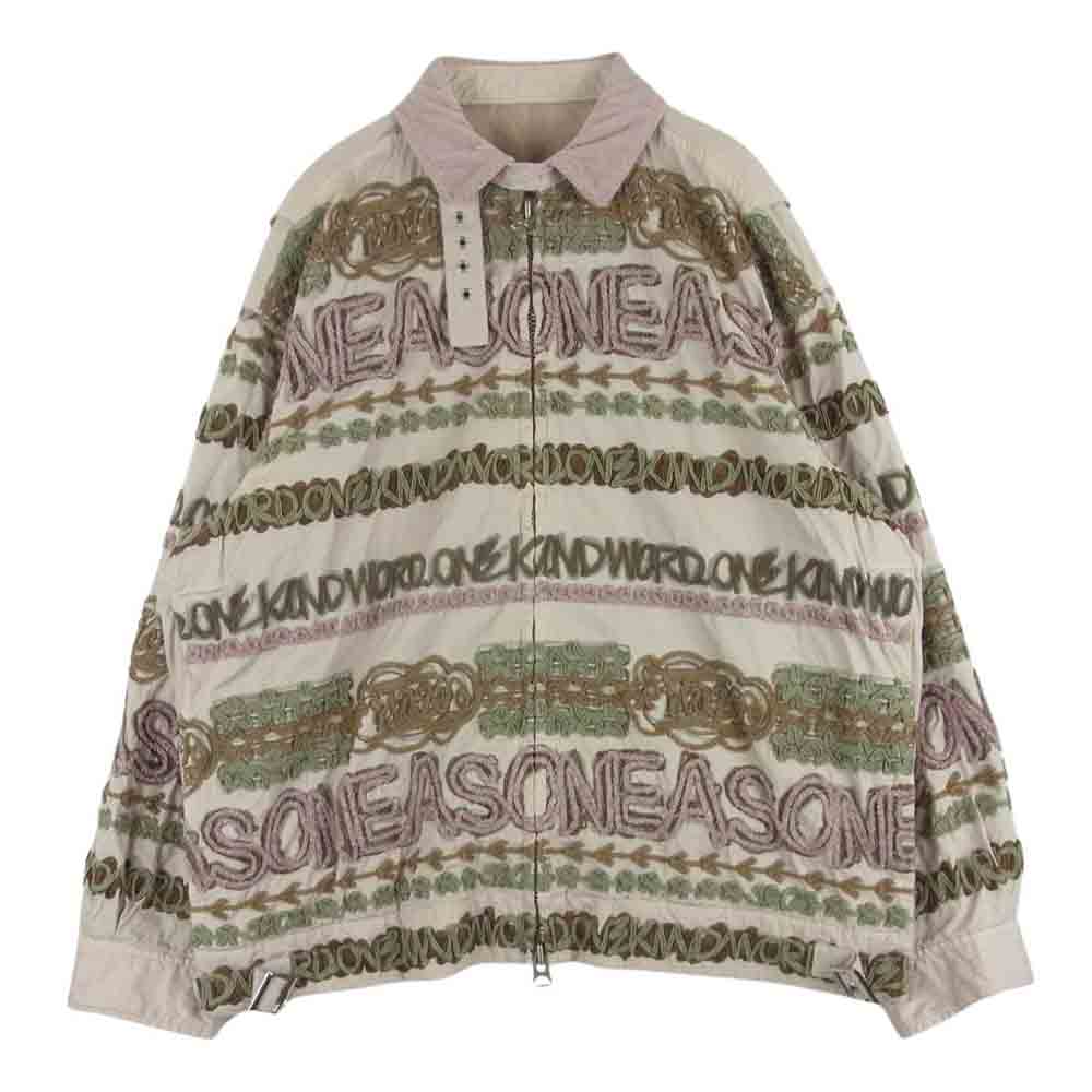 Sacai サカイ 23SS 23-02976M Eric Haze Code cotton blouson jacket エリックヘイズ 襟コーデュロイ コットン ブルゾン ジャケット ピンク系 1【中古】