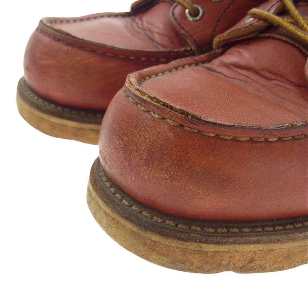 RED WING レッドウィング 875 半円犬タグ 6inch Moc toe モックトゥ ブーツ 赤茶系 US5E【中古】
