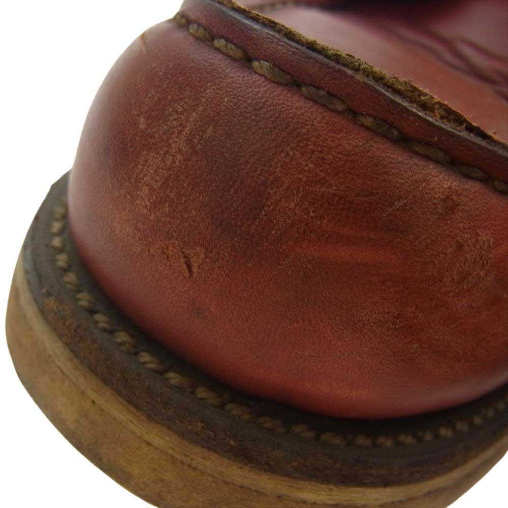 RED WING レッドウィング 875 半円犬タグ 6inch Moc toe モックトゥ ブーツ 赤茶系 US5E【中古】