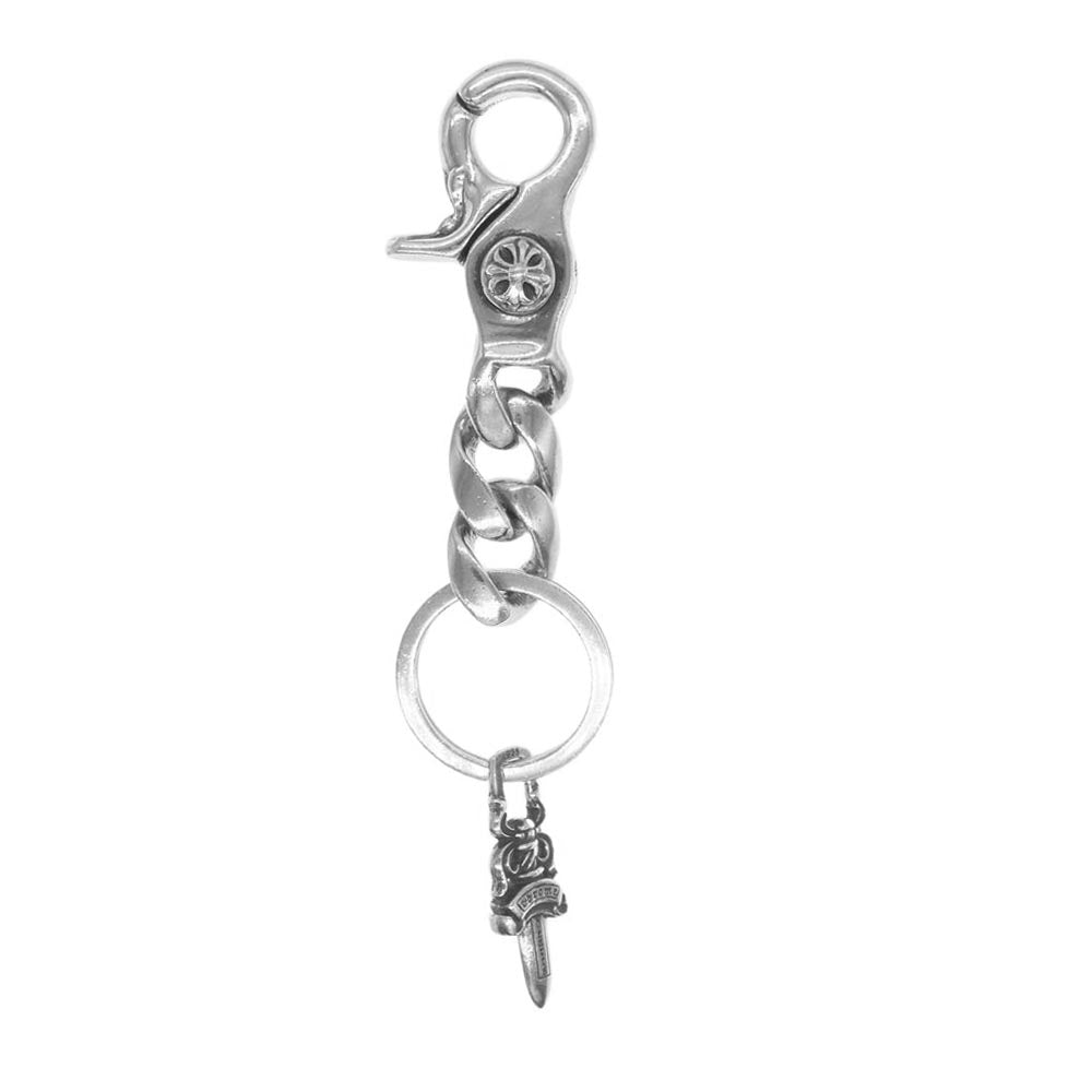 CHROME HEARTS クロムハーツ（原本無） CLP CHN CLASSIC-S ショート クラシック 2リンク シルバー ダガー キーチェーン クリップチェーン  シルバー系【中古】
