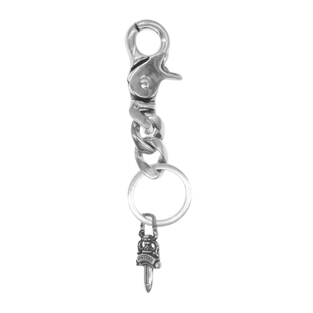 CHROME HEARTS クロムハーツ（原本無） CLP CHN CLASSIC-S ショート クラシック 2リンク シルバー ダガー キーチェーン クリップチェーン  シルバー系【中古】