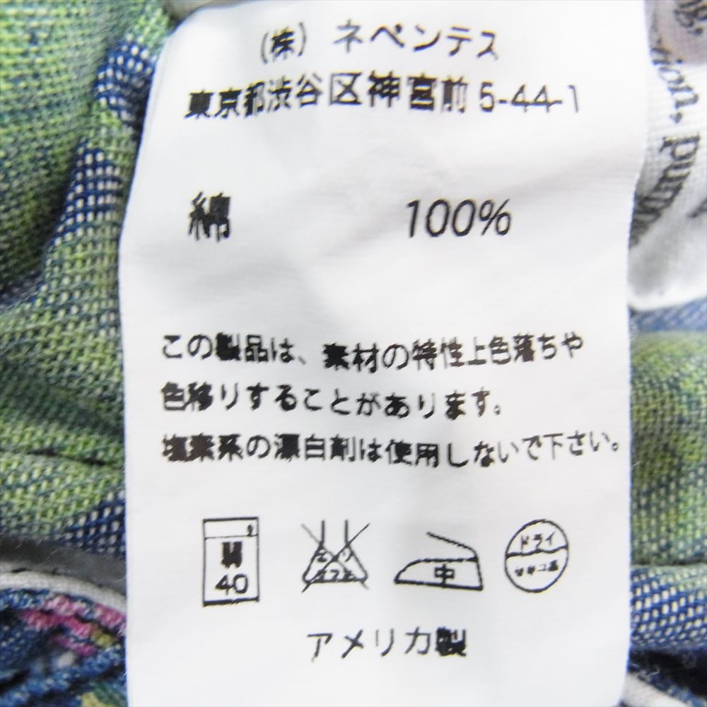 Engineered Garments エンジニアードガーメンツ アロハ 花柄 ダンガリー ショーツ ハーフパンツ ブルー系 M【中古】