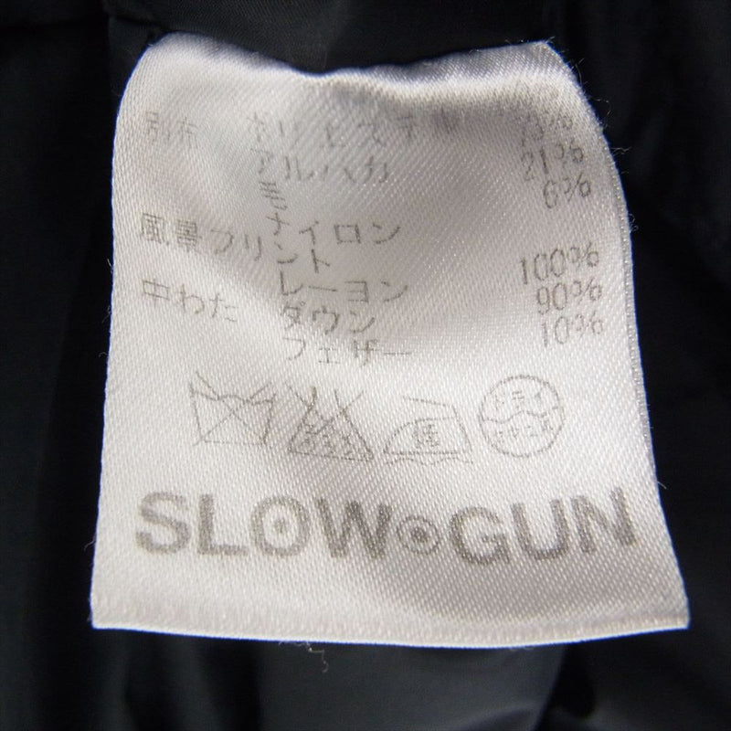slowgun スロウガン ナイロン ダッフル ダウン コート ネイビー系 3【中古】