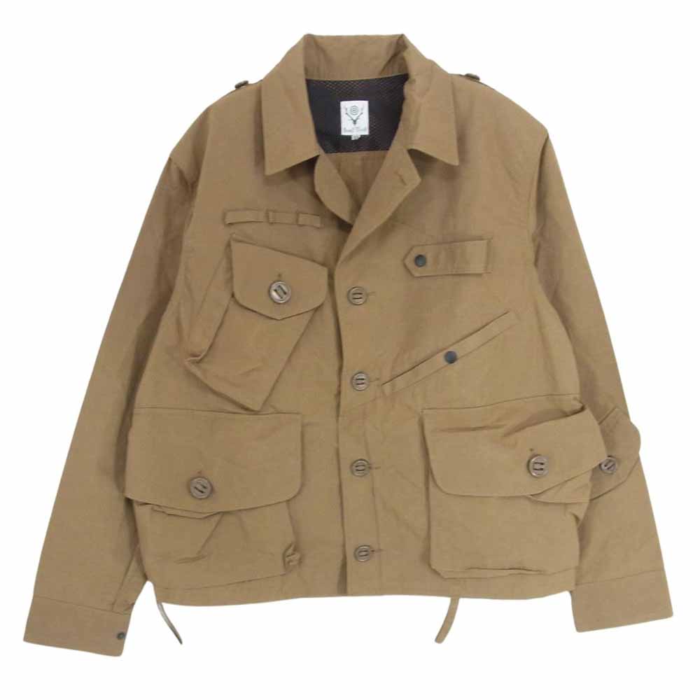 South2 West8 サウスツーウェストエイト CH761 Tenkara Shirt テンカラシャツ ジャケット フィッシング ジャケット ベージュ系 XS【中古】