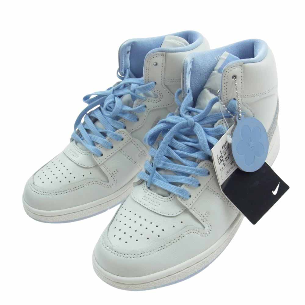 NIKE ナイキ FQ4123-105 Forget me nots フォーゲットミーノッツ WMNS Jordan Air Ship ウィメンズ ジョーダン エアシップ スニーカー ホワイト系 ライトブルー系 27cm【美品】【中古】