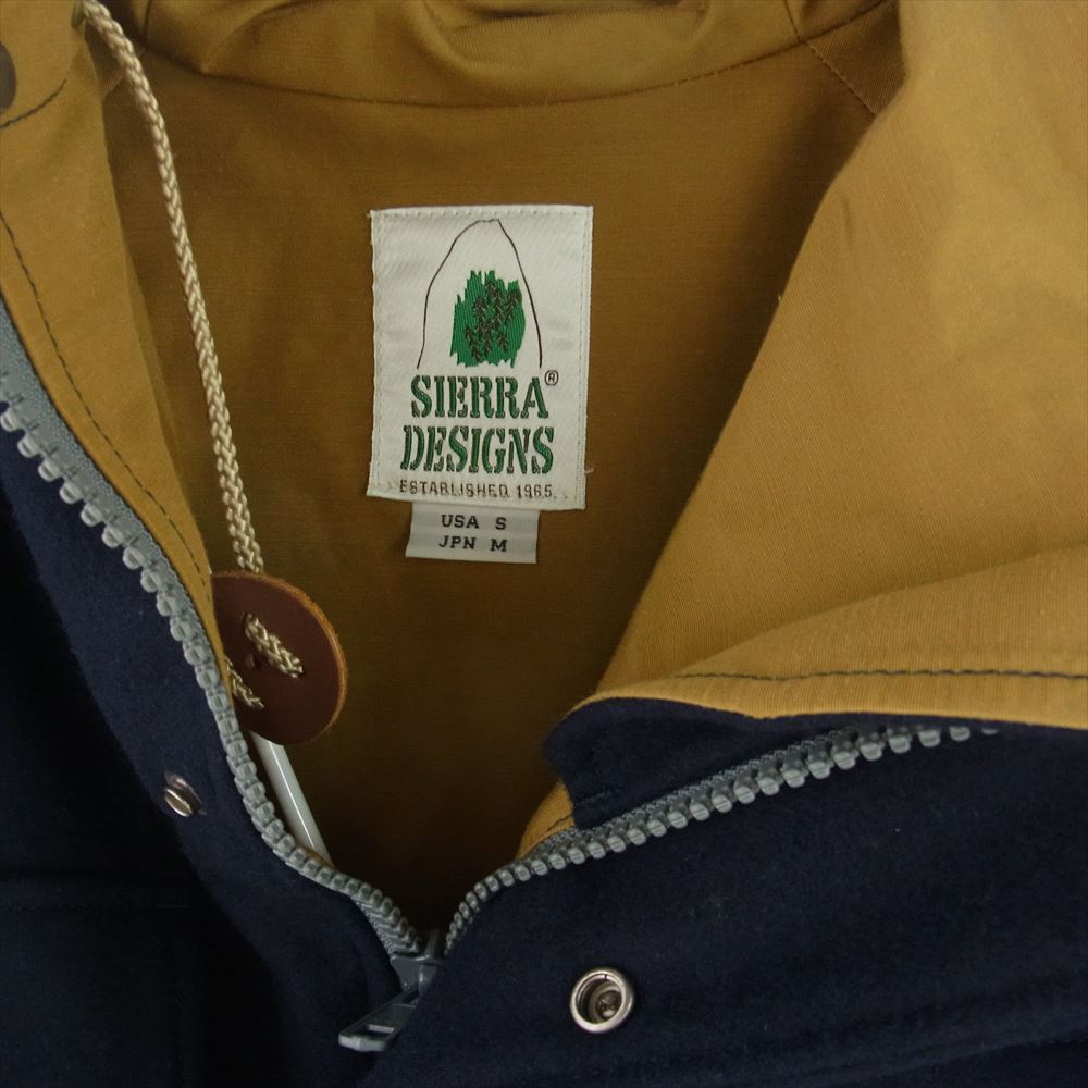 SIERRA DESIGNS シエラデザイン 9910E WOOL FLANNEL MOUNTAIN PARKA ウールフランネル マウンテンパーカー ネイビー系 M【中古】