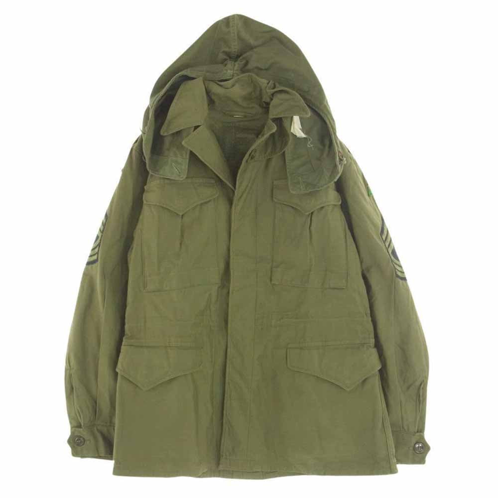 アメリカ軍 40s 1945年契約品 M1943 フィールド ミリタリー ジャケット カーキ系 36【中古】