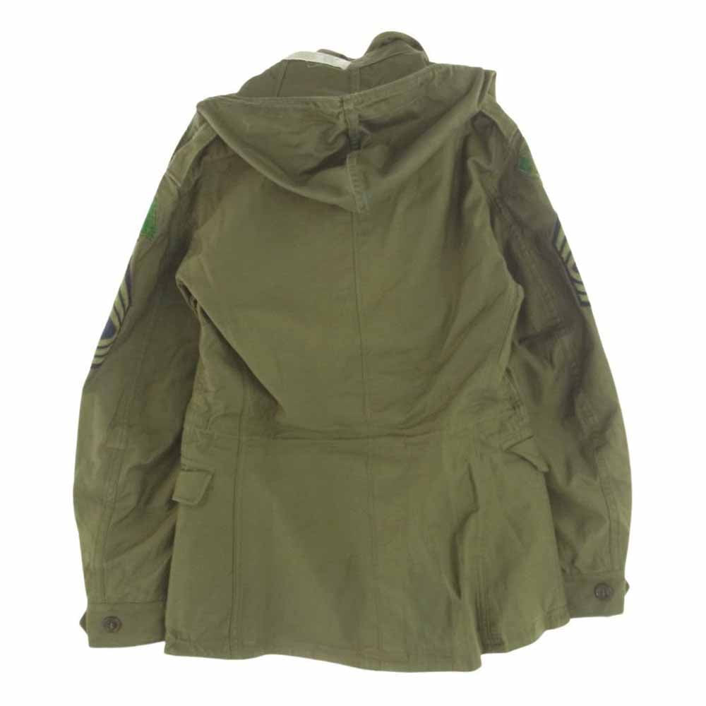 アメリカ軍 40s 1945年契約品 M1943 フィールド ミリタリー ジャケット カーキ系 36【中古】