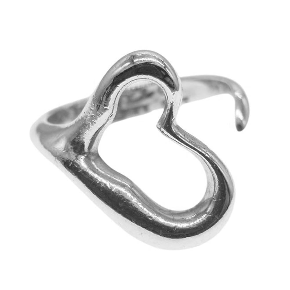 TIFFANY&Co. ティファニー Vintage ヴィンテージ エルサ ペレッティ オープン ハート シルバー リング SILVE925 SV シルバー系 12号【中古】