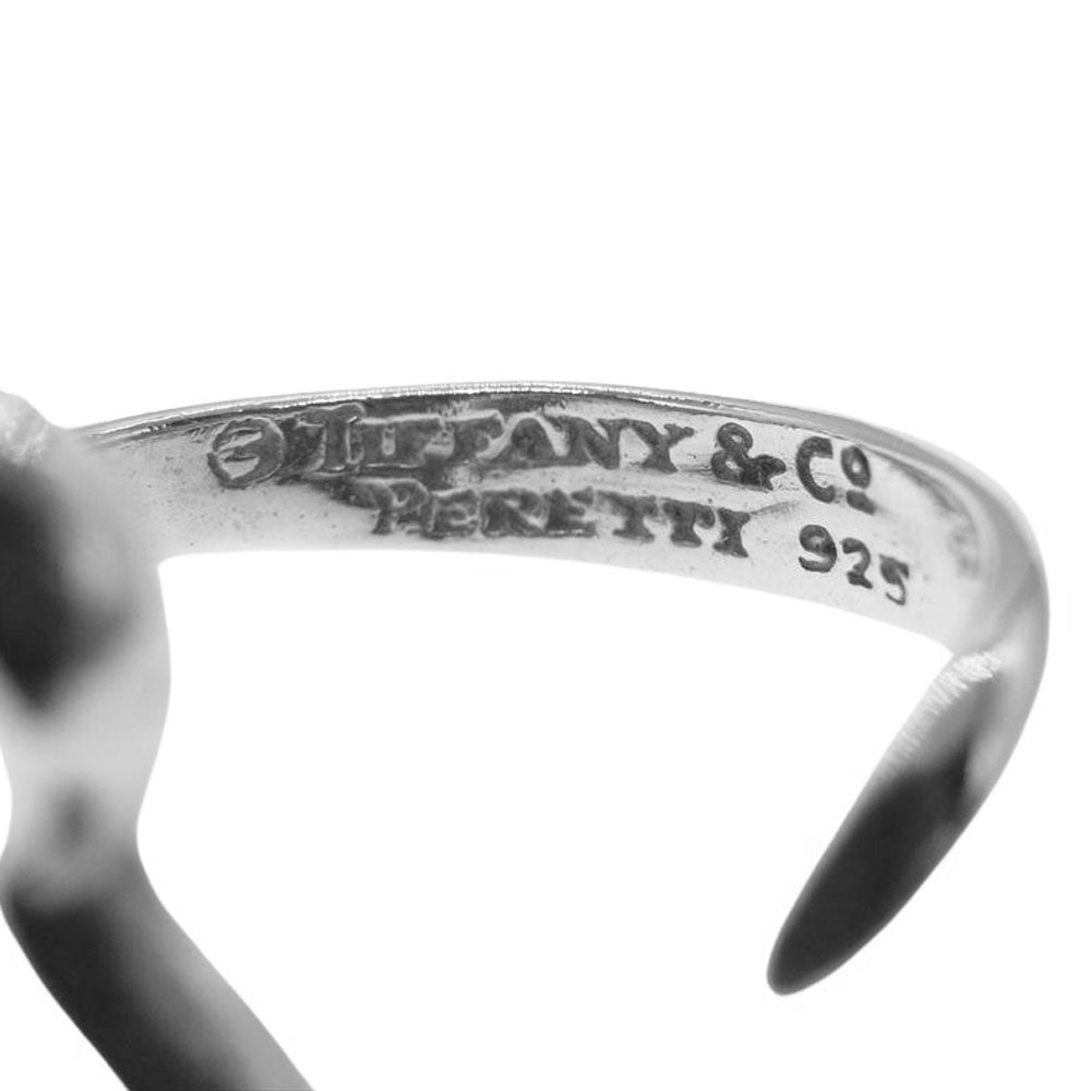 TIFFANY&Co. ティファニー Vintage ヴィンテージ エルサ ペレッティ オープン ハート シルバー リング SILVE925 SV シルバー系 12号【中古】